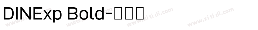 DINExp Bold字体转换